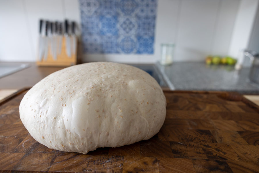 impasto pane con lievito madre