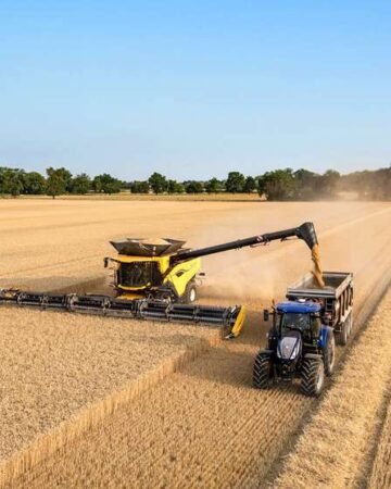 come funziona la mietitrebbia new holland